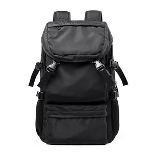 Gothslove Cool Black Backpacks For Men Lightweight Large Capacity Detachable Flip Multilayer Backpack Travel Anti Theft Bag