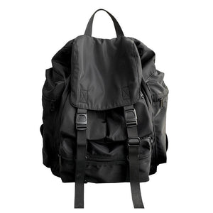 Gothslove Waterproof Nylon Black Backpack Men Women Bag Packs School Bags for Teenage Girls and Boys Travel Rucksack